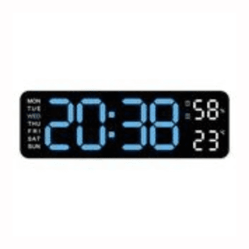 Wanyng 23cm Digital Wall Clocks USB Powered Digital Alarm Clock 5503
