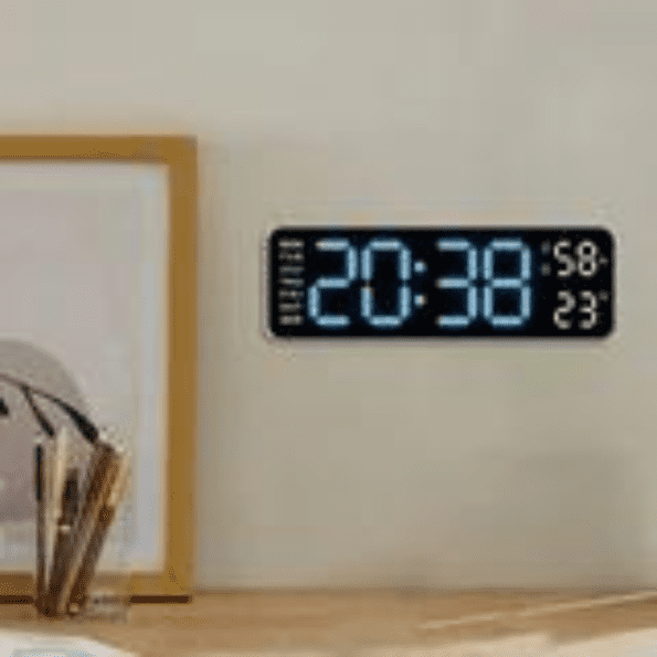 Wanyng 23cm Digital Wall Clocks USB Powered Digital Alarm Clock 5503 - Image 2