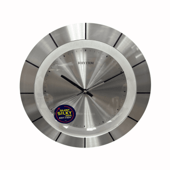 Rhythm Wall Clock Silver - CMG141NR19