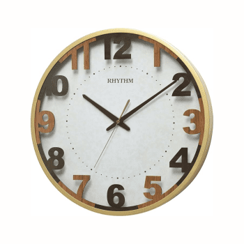 Rhythm Wall Clock Gold - CMG603NR18