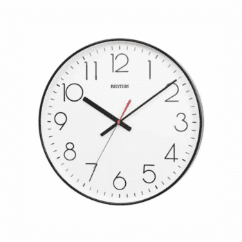 RHYTHM WALL CLOCK BLACK - CMG602NR02