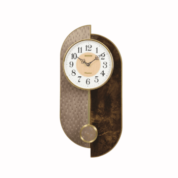 RHYTHM WALL CLOCK REGULATOR WESTMINSTER BROWN - CMJ591NR06