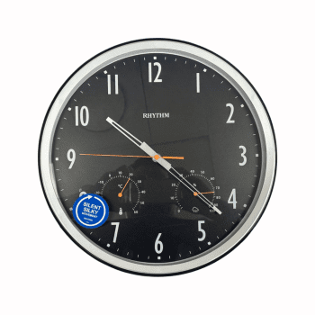 Rhythm Wall Clock Black - CFG727NR02