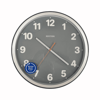 Rhythm Wall Clock Gray - CMG617NR08