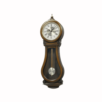 RHYTHM WALL CLOCK REGULATOR WESTMINSTER BROWN - CMJ529NR06