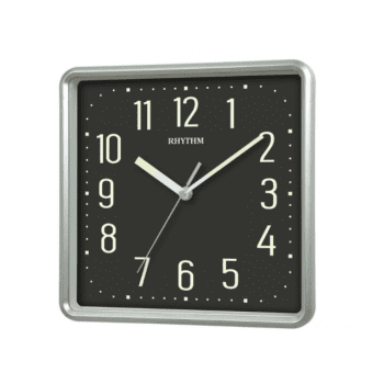 RHYTHM WALL CLOCK SILVER - CMG598NR19