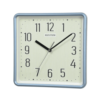 RHYTHM WALL CLOCK METALLIC BLUE - CMG598NR04