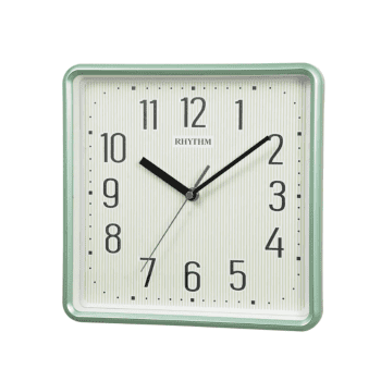 RHYTHM WALL CLOCK METALLIC GREEN - CMG598NR05