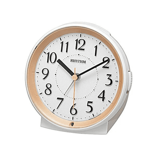 RHYTHM BEDSIDE CLOCK GOLD - 8RE669SR18