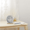 RHYTHM BEDSIDE CLOCK  SILVER - 8RE679SR19 - Image 2