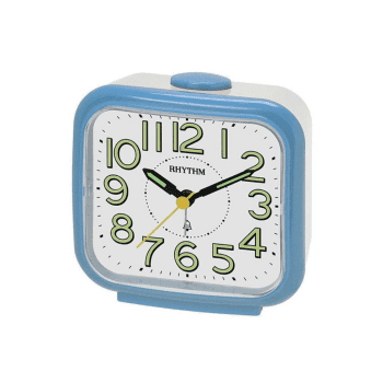 RHYTHM BEDSIDE CLOCK BLUE - CRA848NR04