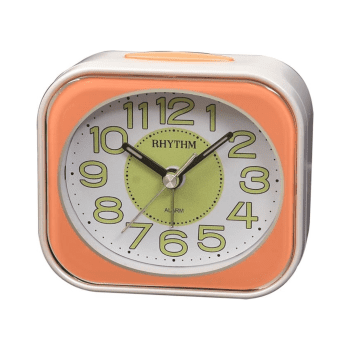 RHYTHM BEDSIDE CLOCK ORANGE - CRE876NR14