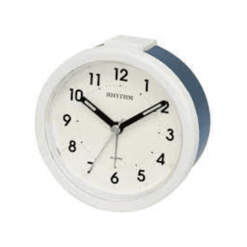 RHYTHM BEDSIDE CLOCK BLUE - CRE232NR04