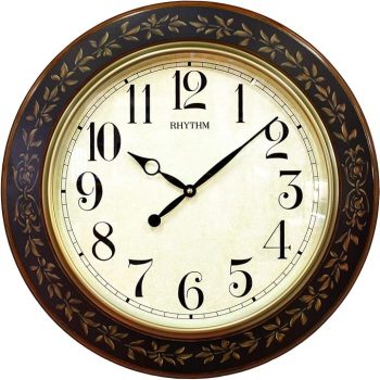 RHYTHM WOODEN WALL CLOCK CMG292NR06