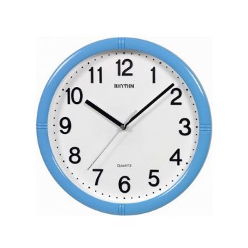 Rhythm Basic Wall Clock, Blue CMG434NR04