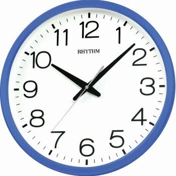 RHYTHM WALL CLOCK BLUE CMG494NR04