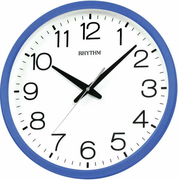 RHYTHM WALL CLOCK BLUE CMG494NR04