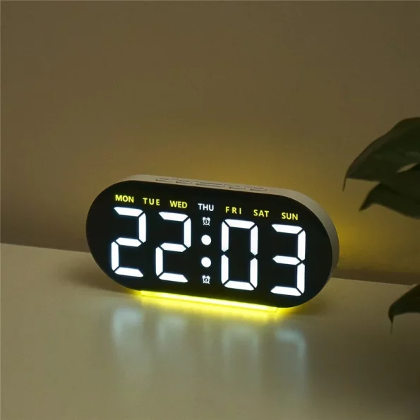 GH8035 Multifunctional LED Digital Alarm Clock  with Ambient Light - Image 4