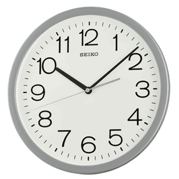 Seiko Wall Clock Quartz Light Grey Easy to Read
