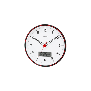 RHYTHM WALL CLOCK ANALOG DIGITAL CFG730NR02