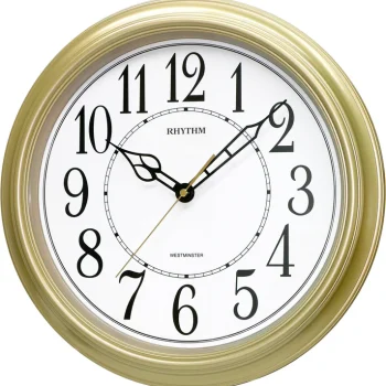 CMH726NR18 Westminster Chime Gold Wall Clock